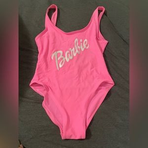 Barbie one piece bathing suite size medium. Worn once